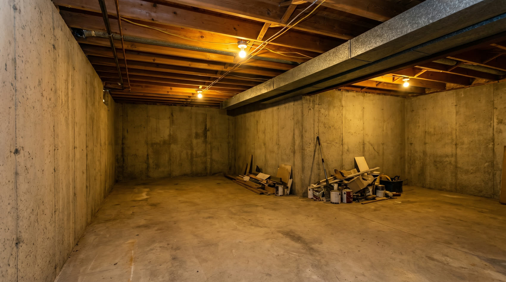Unfinished basement