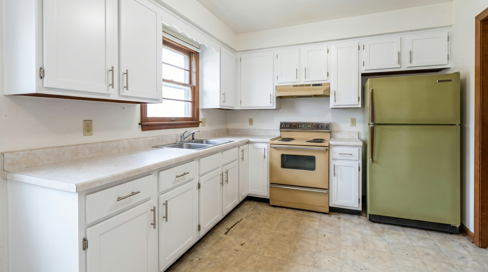 Cabinets painted fresh white