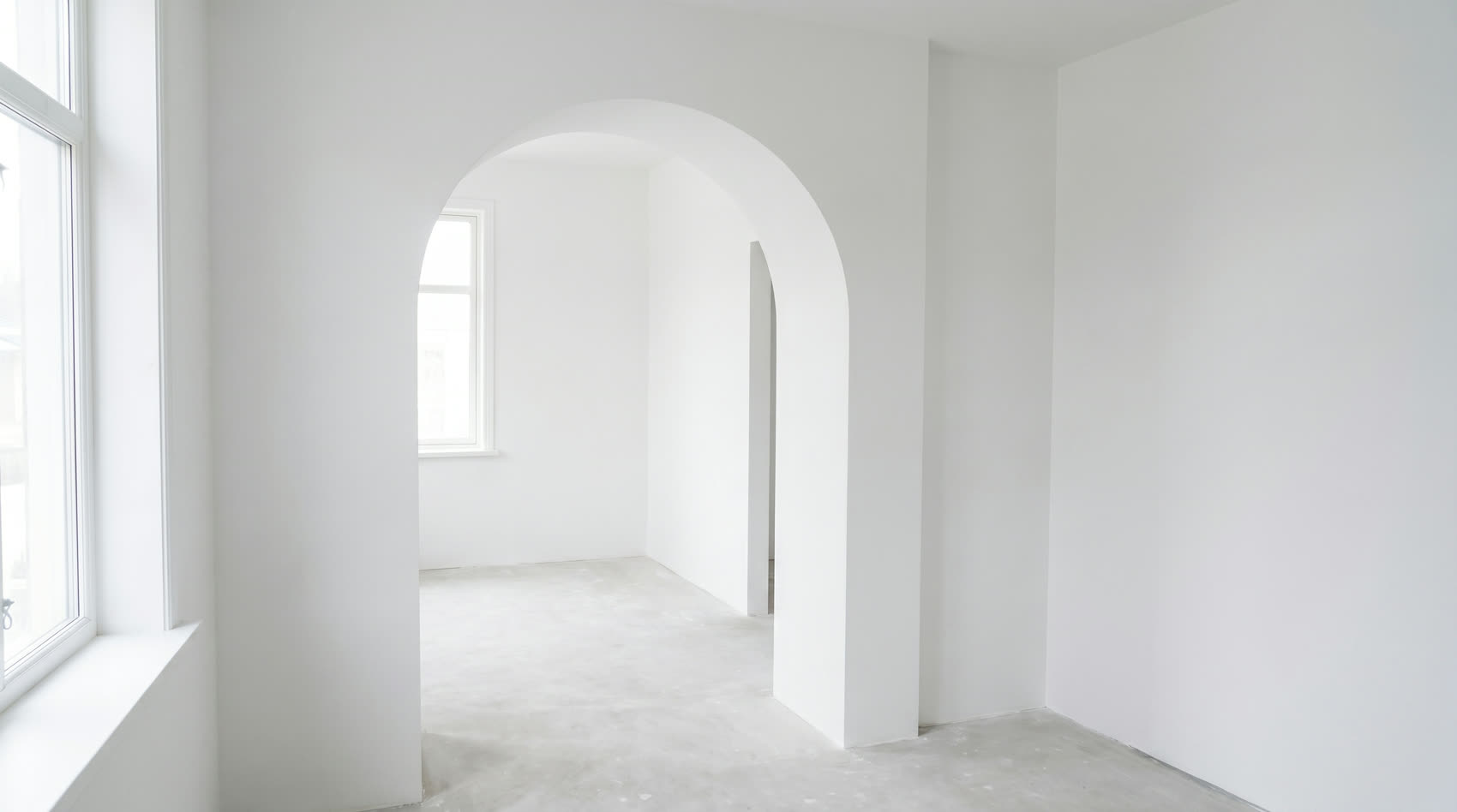 Finished corner and archway
