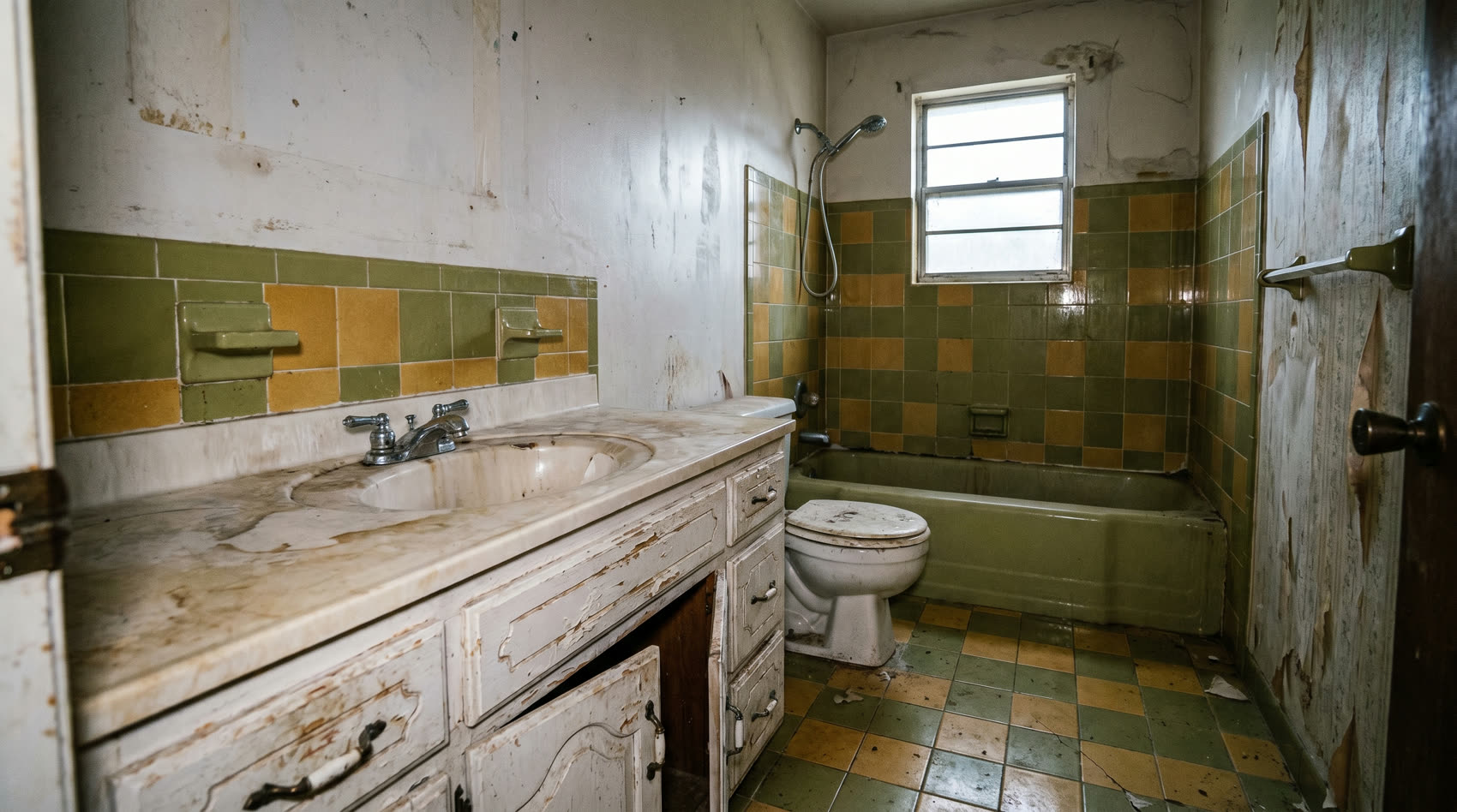 Dated bathroom